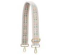 ALLZEDREAM Purse Strap Crossbody Replacement Handbag Shoulder Bag 2" Wide Adjustable Embroidered Lace Sequins, Pink Azure, 5 cm, Lace Sequins
