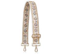 ALLZEDREAM Purse Strap Crossbody Replacement Handbag Shoulder Bag 2" Wide Adjustable Embroidered Lace Sequins, Sequin Flower, 5 cm, Lace Sequins