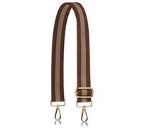 Allzedream Purse Strap Replacement Crossbody Handbag Stripe Wide Adjustable brown Size: M