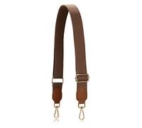 Allzedream Purse Straps Replacement Crossbody Bags Handbag Wide Canvas Leather Adjustable, Brown a
