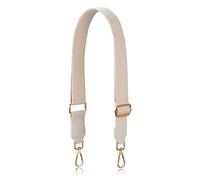 Allzedream Strap for Handbag, Adjustable Bag Straps, Wide Shoulder Bag, Replacement Strap, Apricot, gold hardware, M, Modern