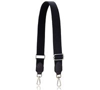Allzedream Strap for Handbag, Adjustable Bag Straps, Wide Shoulder Bag, Replacement Strap, Black, silver hardware, M, Modern
