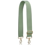 Allzedream Thick Purse Strap Wide Adjustable Replacement Crossbody Bag Handbag, Light Green-gold Hardware, M