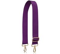 Allzedream Thick Purse Strap Wide Adjustable Replacement Crossbody Bag Handbag, Purple-gold Hardware, M, Snap