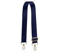 Allzedream Wide Purse Strap Replacement Crossbody Shoulder Bag Adjustable, Navy, M, Solid Color