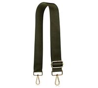 Allzedream Wide Purse Strap Replacement Crossbody Shoulder Bag Adjustable, Olive Green-gold Hardeware, M, Solid Color