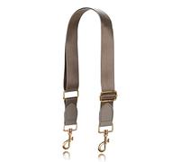 Allzedream Wide Purse Strap Replacement Crossbody Shoulder Bag Adjustable (Taupe Gold Leather)