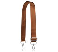 Allzedream Wide Replacement Strap for Handbag Shoulder Bag Adjustable, Brown-Silver Hardeware, M, Modern