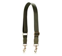 Allzedream Wide Replacement Strap for Handbag Shoulder Bag Adjustable, Olive Green Gold Leather, M, Classic