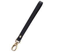 Allzedream Wristlet Strap Genuine Leather Replacement Clutch Purse Key Wrist Lanyard, Black, M, Sturdy