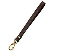 Allzedream Wristlet Strap Genuine Leather Replacement Clutch Purse Key Wrist Lanyard, Dark Brown, M, Wristlet Strap