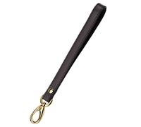 Allzedream Wristlet Strap Genuine Leather Replacement Clutch Purse Key Wrist Lanyard, Dark Coffee, M