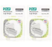 ALM GH005 Flat Aluminium Lap Strip,40mm L x 12mm W (Pack of 2)