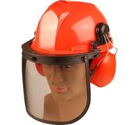 ALM Manufacturing CH011 Chainsaw Safety Helmet,red