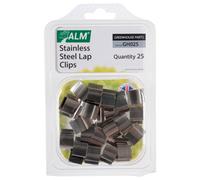 Alm Sprung Glazing Lap Clips (Pack Of 25) Silver (One Size)