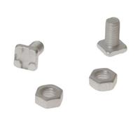 Alm Square Bolts & Nuts (Pack Of 20) Silver (One Size)