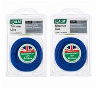 Alm Trimmer Line 1.5mm X 30M Sl002 (2 Pack)- Blue Strimmer Cord, Medium Duty, Fits Flymo, Bosch & Electric Petrol Trimmers