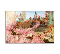 Alma-Tadema art prints - The Roses of Heliogabalus canvas wall art - Historical classical illustration paintings - Bathroom posters - kitchen cool home decorate unframed(12x18in/30x45cm)