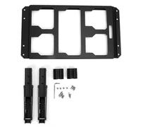 Almacenamiento lateral de montaje plegable para embalaje Caja de herramientas modular apilable rodante Compatible con rieles Diseño plegable de aleación de aluminio para