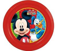 ALMACENESADAN, 5090 Reusable Dish, Ideal for Everyday and Celebrating Your Holidays, BPA Free, Diameter 21.5 cm, Licensed (Mickey Mouse)