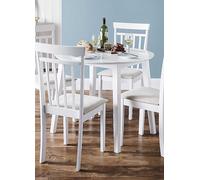Almalfi Drop Leaf Dining Table White