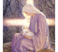 Almanac Gallery Charity Christmas Cards Pack of 10 - Madonna and Child Design - Religious Christmas Cards Multipack - In Aid of UK Charities