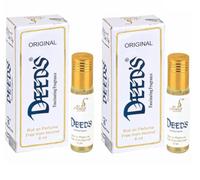 Almas Deeds Original Roll-On Perfume, Alcohol-Free, Unisex Fragrance, 8ml (2 Units)