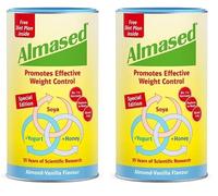 Almased Almond-Vanilla Meal Replacement Shake - Protein Powder for Weight Loss, 500 g (Pack of 2)