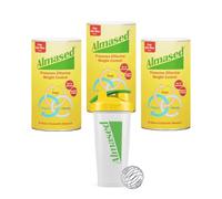 Almased - SOYA, Yogurt & Honey Meal Replacement for Weight Control, 500g Triple Pack and Shaker Bundle