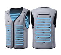 ALMASI Water-Cooled Cooling Vest,Summer Cooling Work Vests,Portable Water Cooling Vest for Outdoor Working(Gray,XXX-Large)