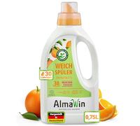 AlmaWin Eco Fabric Softener Orange Blossom 750 ml, 30 Washes, with Fresh Orange Fragrance from Essential Oils, Vegan