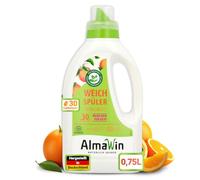 AlmaWin® Fabric Softener with Orange Blossom Fragrance [750 ml - 30 Charges | For cuddly soft laundry - vegan fabric softener organic can be combined with all detergents - liquid fabric softener eco