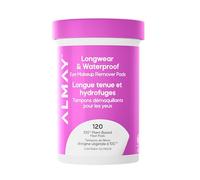 Almay Biodegradable Longwear & Waterproof Eye Makeup Remover Pads | Gentle eye makeup remover pads that dissolve longwear and waterproof makeup without irritation. Hypoallergenic.