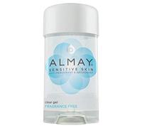 Almay Sensitive skin Clear Gel, Anti-Perspirant & Deodorant, Fragrance Free, 2.25-Ounce Stick (Pack of 6)