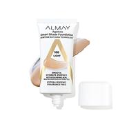 Almay Smart Shade Ageless Anti-Ageing Base with Hyaluronic Acid, Niacinamide, Vitamin C and E, Hypoallergenic, Unscented, 100 Light, Pack of 1