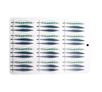 Almedahls Picknick serving board peas 20x30 cm blue-multi