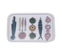 Almedahls Picknick tray 20x27 cm Blue pink-multi