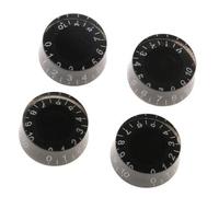 Almencla 3-30pack 4pcs Black Volume Control Knobs for LP Electric, 4 Pcs