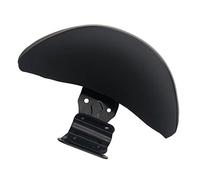 Almencla Motorcycle Adjustable Backrest Driver Rider Back Rest Passenger PU Pad - Universal Fit - Black