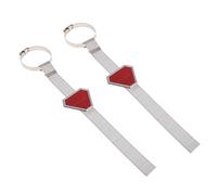 Almencla Pack fo 2 Car Vehicle Reflective Anti static Strap Earth Belt Safe Ground Wire Strap, Automotive Accessories - Red