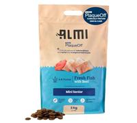 ALMI Premium Dry Dog Food 3kg | For Small Senior Dogs | High Fish & Beef Content - All Natural, Grain-Free, Protein-Rich - Premium PlaqueOff Dental Benefits - Hypoallergenic