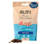 ALMI Premium Dry Dog Food 3kg | For Young Large Breed Dogs | High Fish & Beef Content - All Natural, Grain-Free, Protein-Rich - Premium PlaqueOff Dental Benefits - Hypoallergenic