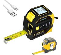 Almighty Ruler 3-in-1 Digital Measuring Tape - LCD Backlight,16Ft Tape,131ft Rangefinder,Almighty Tools T-ape Measure,Digital T-ape Measure With La ser,Perfect for Home & Professional Use
