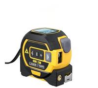 Almighty Ruler,3-in-1 Infrared Laser Tape Measuring,The Almighty Ruler,Digital Tape Measure with Laser,Laser Rangefinder with LED Display,Laser Measuring Tool(Yellow)