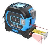 Almighty Ruler,3-in-1 Infrared Laser Tape Measuring,The Almighty Ruler,Digital Tape Measure with Laser,Laser Rangefinder with LED Display,Laser Measuring Tool(Blue)