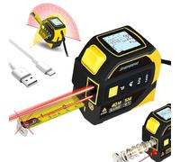 Almighty Ruler,3-in-1 Infrared Laser Tape Measuring,The Almighty Ruler with Large LCD Display,Digital Tape Measure with Lasers,Laser Rangefinder,Lasers Measuring Tool for DIY Construction