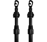 Almineez 1, 2, 4 x Prop Heavy Duty Galvanised Washing Line Prop Outdoor Galvanised Extendable Pole Clothes Laundry Support Extending Pole Telescopic 2.2M Garden Outdoor (2)