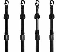 Almineez 1, 2, 4 x Prop Heavy Duty Galvanised Washing Line Prop Outdoor Galvanised Extendable Pole Clothes Laundry Support Extending Pole Telescopic 2.2M Garden Outdoor (4)