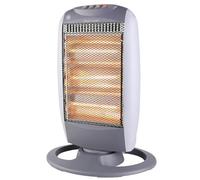 Almineez 1200W Halogen Heater | Instant Portable Heater with 3 Heat Settings 400/800/1200W| Oscillation Function, Carry Handle & Safety Tip Over Switch | 3 Bar Compact Free Standing Home Office