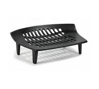 Almineez 16 Inch Cast Iron Fireplace Grate - Heavy Duty Solid Fuel Coal & Log Grate, Black Iron Fireside Rack for Efficient Burning 16"